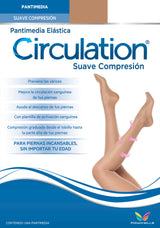 Pantimedia Elástica Suave Compresión Circulation
